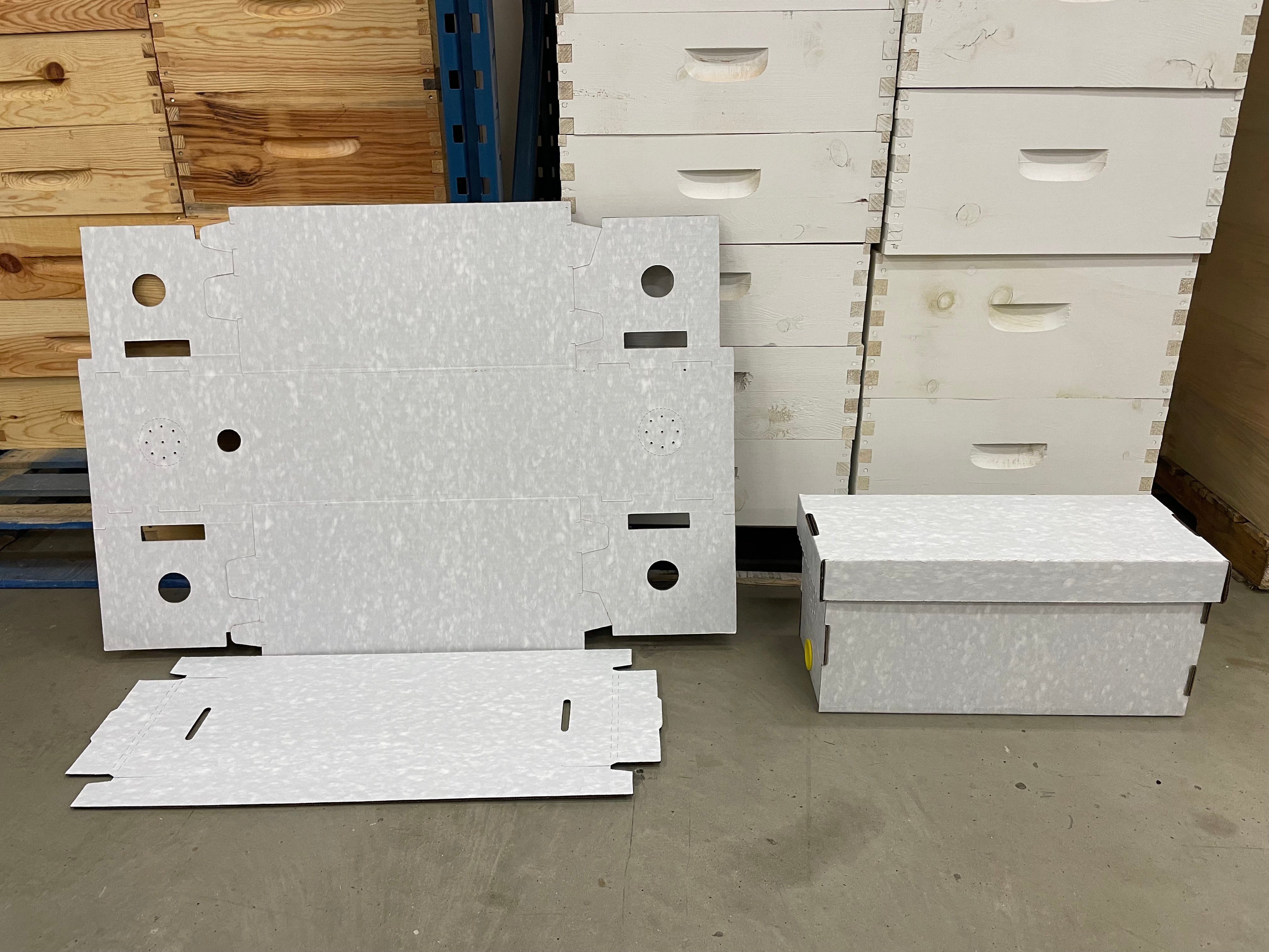 Waxed Cardboard Nuc Box (Unassembled) Pickup only. Urban Bee Supplies