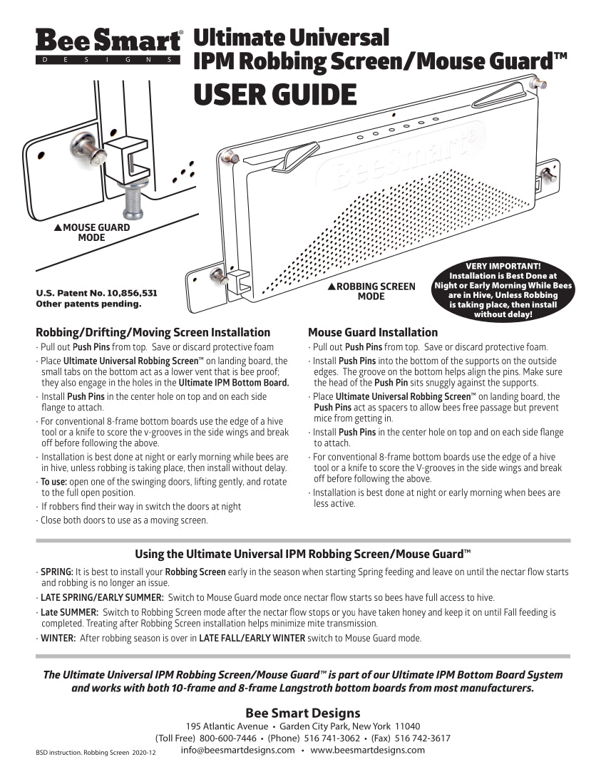 Robbing Screen The Ultimate Robbing Screen – Urban Bee Supplies