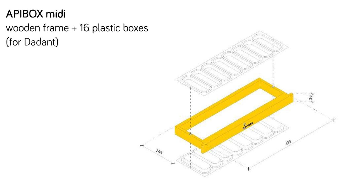 Apibox Midi (CLEARANCE, All Sales Final) -- REQUIRES MODIFICATION FOR USE IN LANGSTROTH HIVES