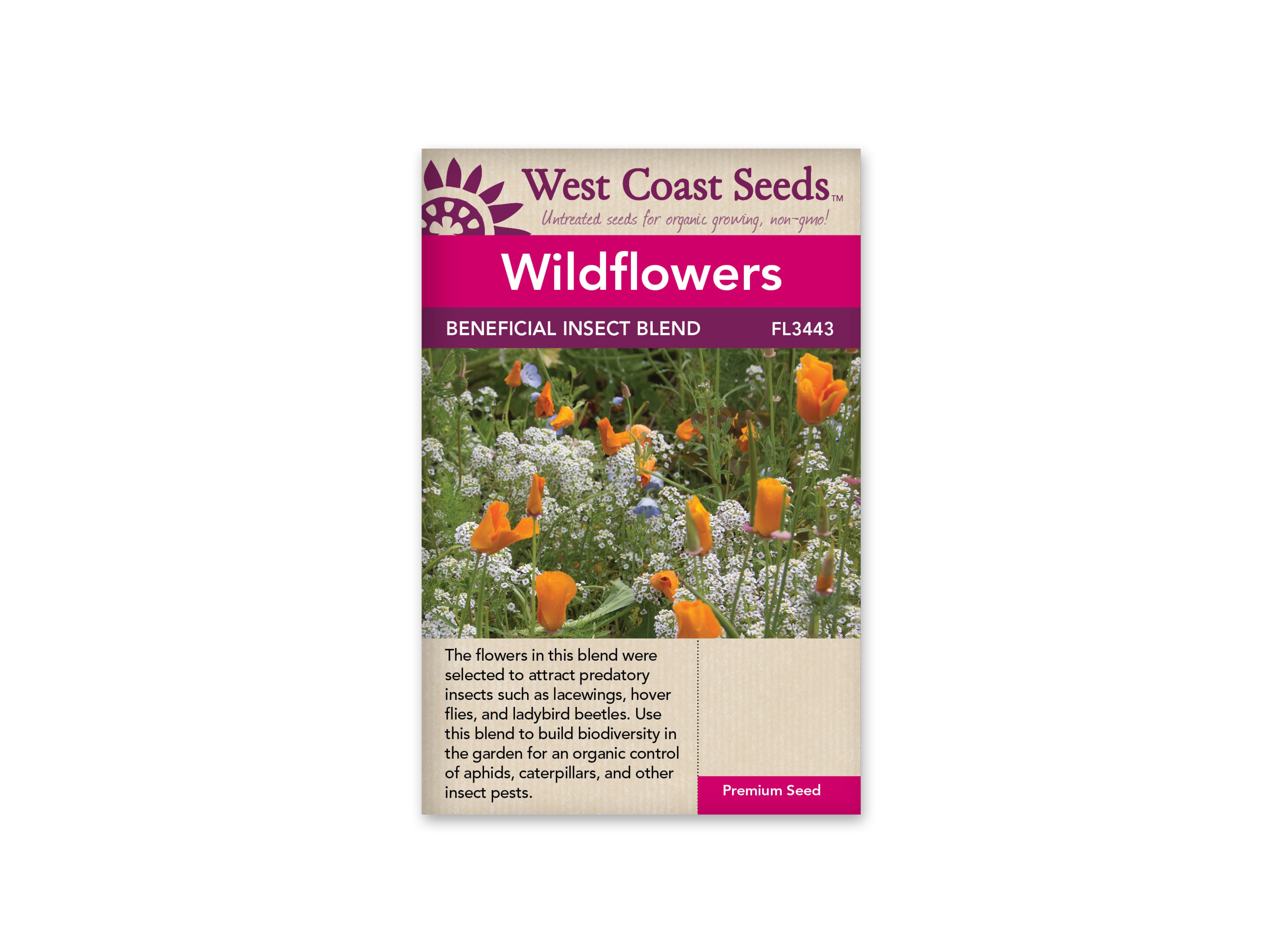 FL3443A Wildflowers - Beneficial Insect Blend - 5g packet – Urban Bee ...